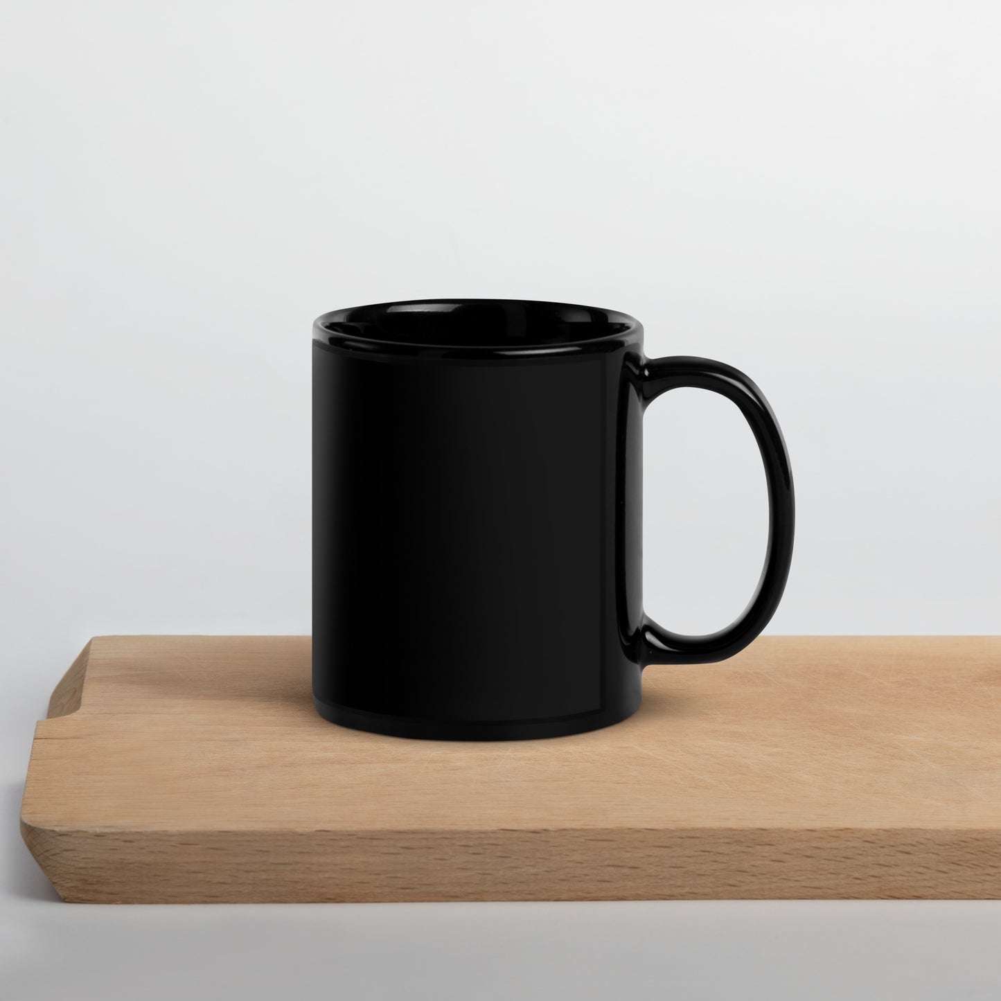 North -South Outdoor Black Glossy Mug