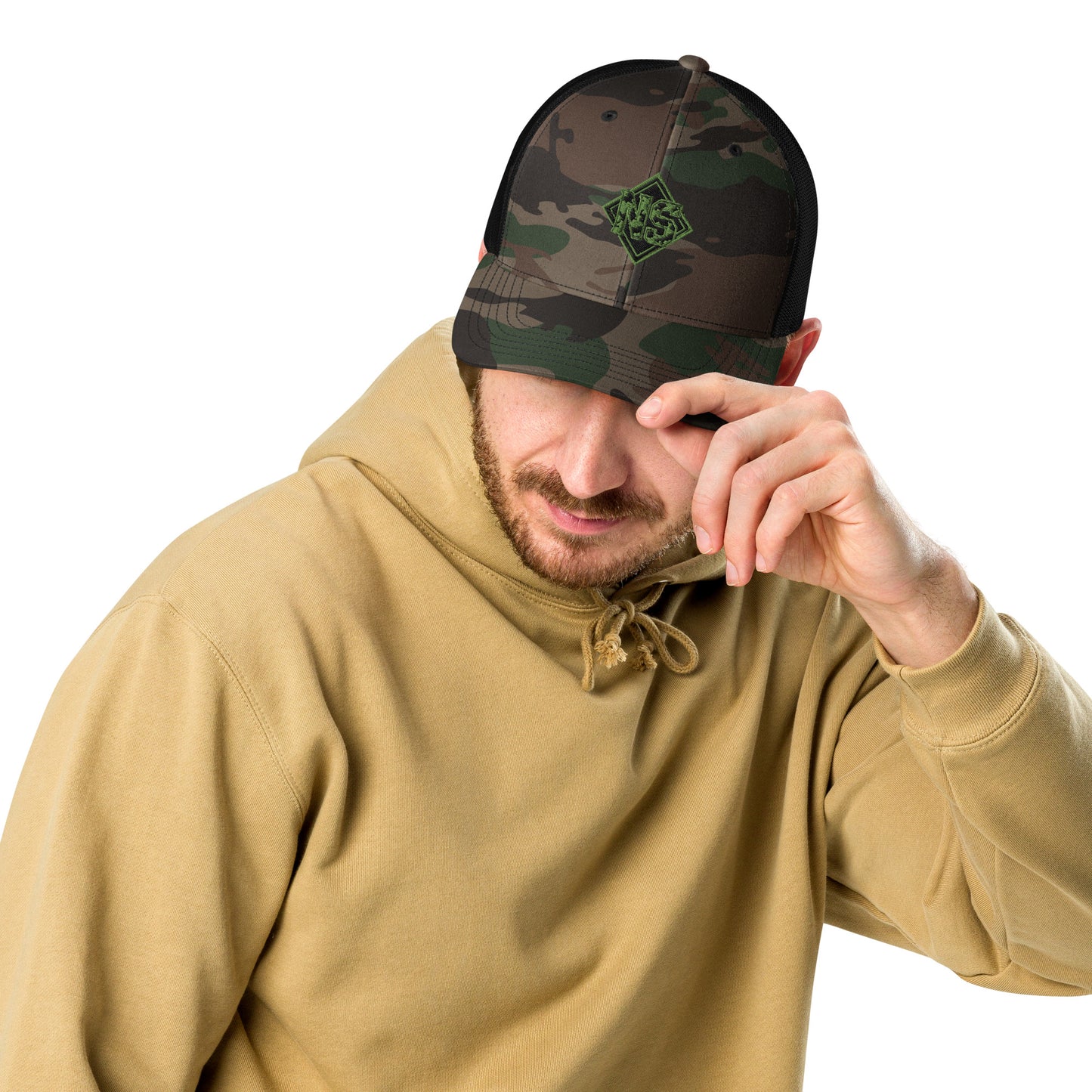 North-South Camo Shield Trucker Hat