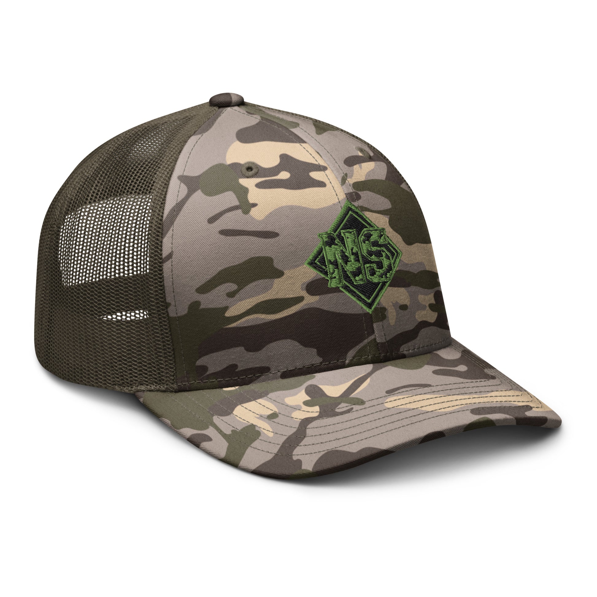North-South Camo Shield Trucker Hat