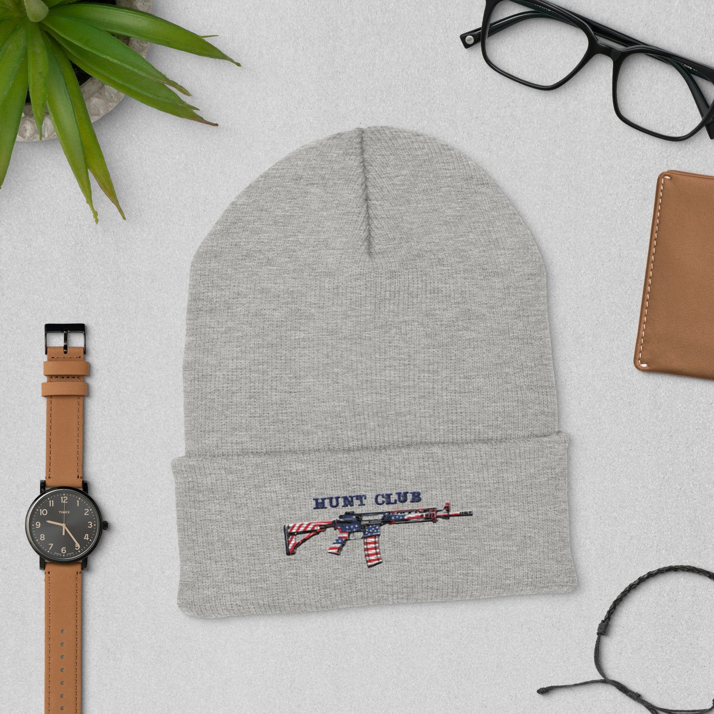 North-South Hunt Club Americana Cuffed Beanie, winter hat