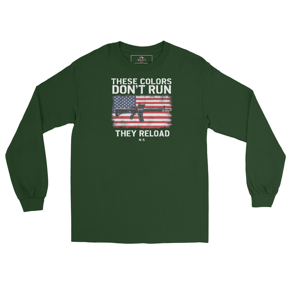 North-South Flag Colors Don't Run Long Sleeve Tee