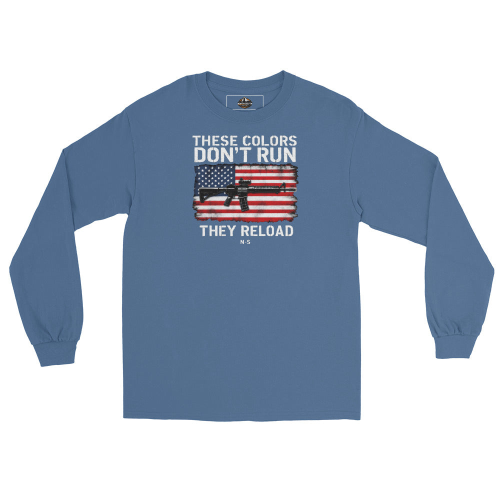 North-South Flag Colors Don't Run Long Sleeve Tee