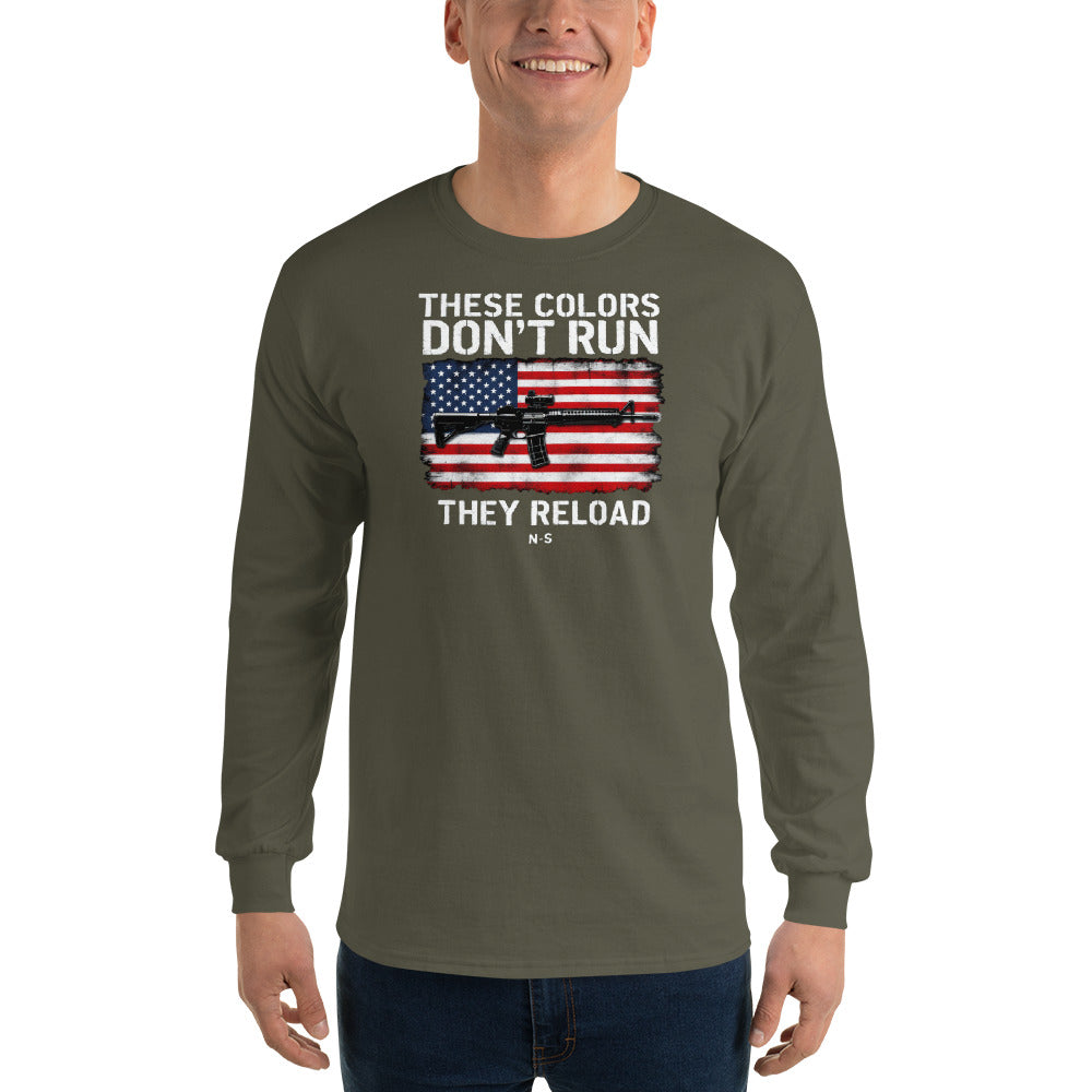 North-South Flag Colors Don't Run Long Sleeve Tee