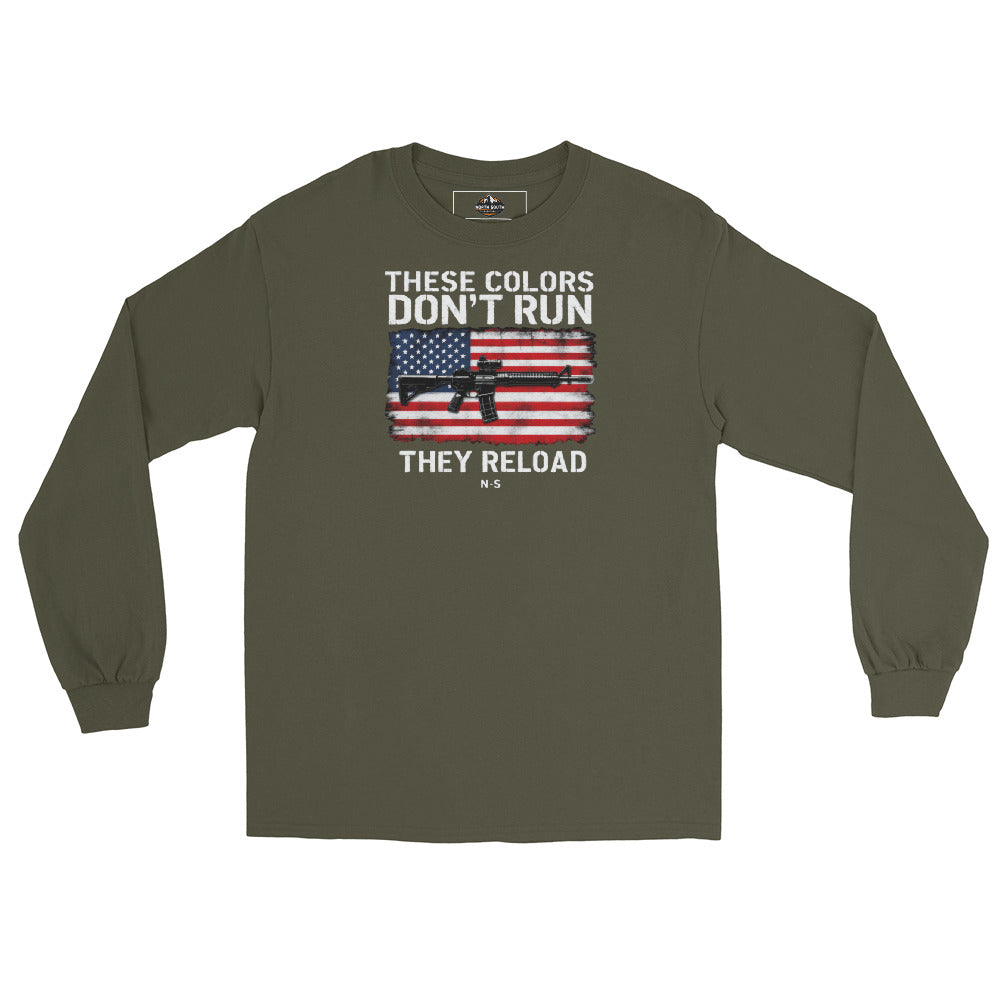 North-South Flag Colors Don't Run Long Sleeve Tee