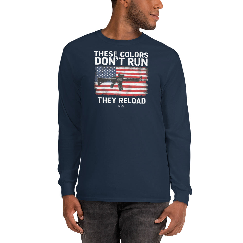 North-South Flag Colors Don't Run Long Sleeve Tee