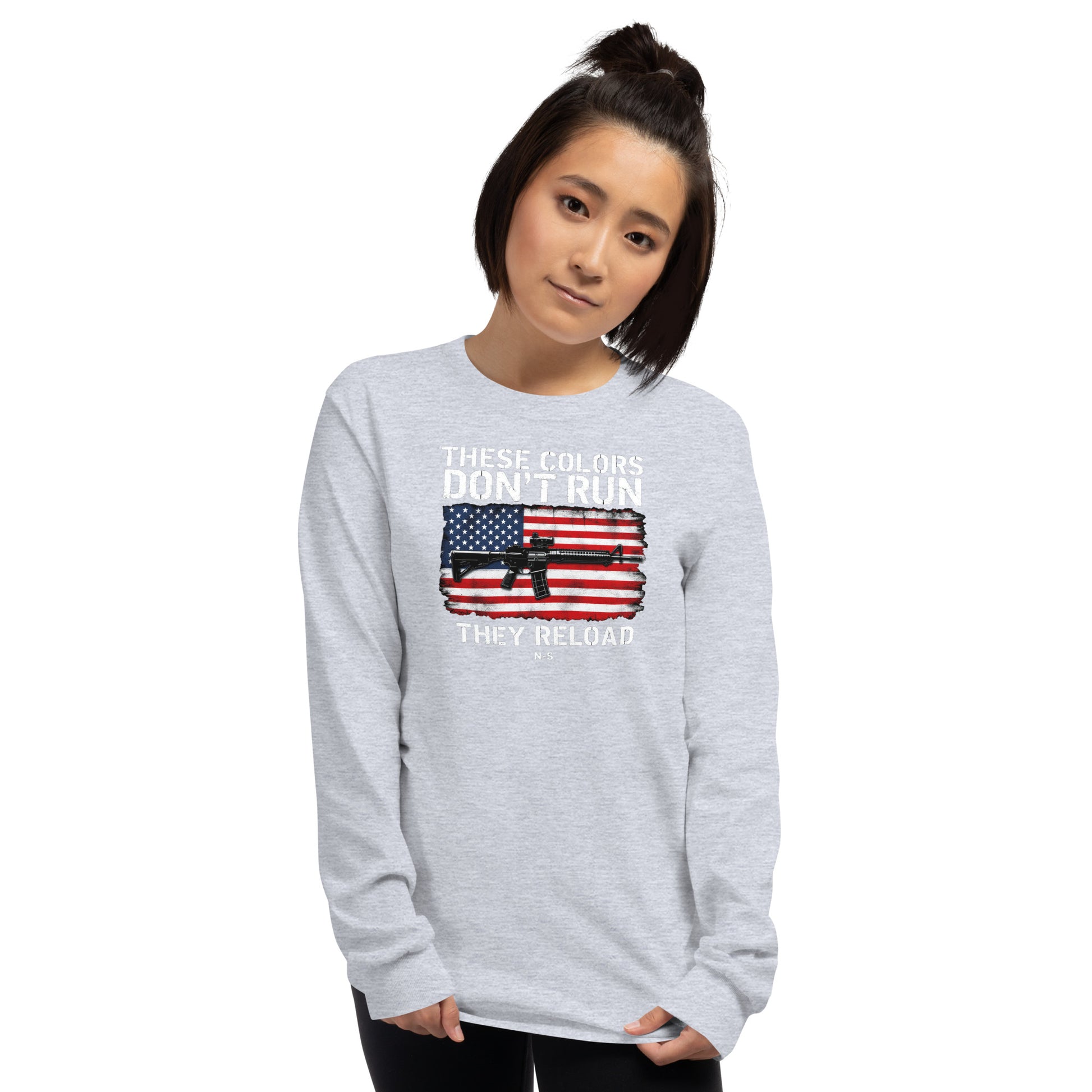 North-South Flag Colors Don't Run Long Sleeve Tee