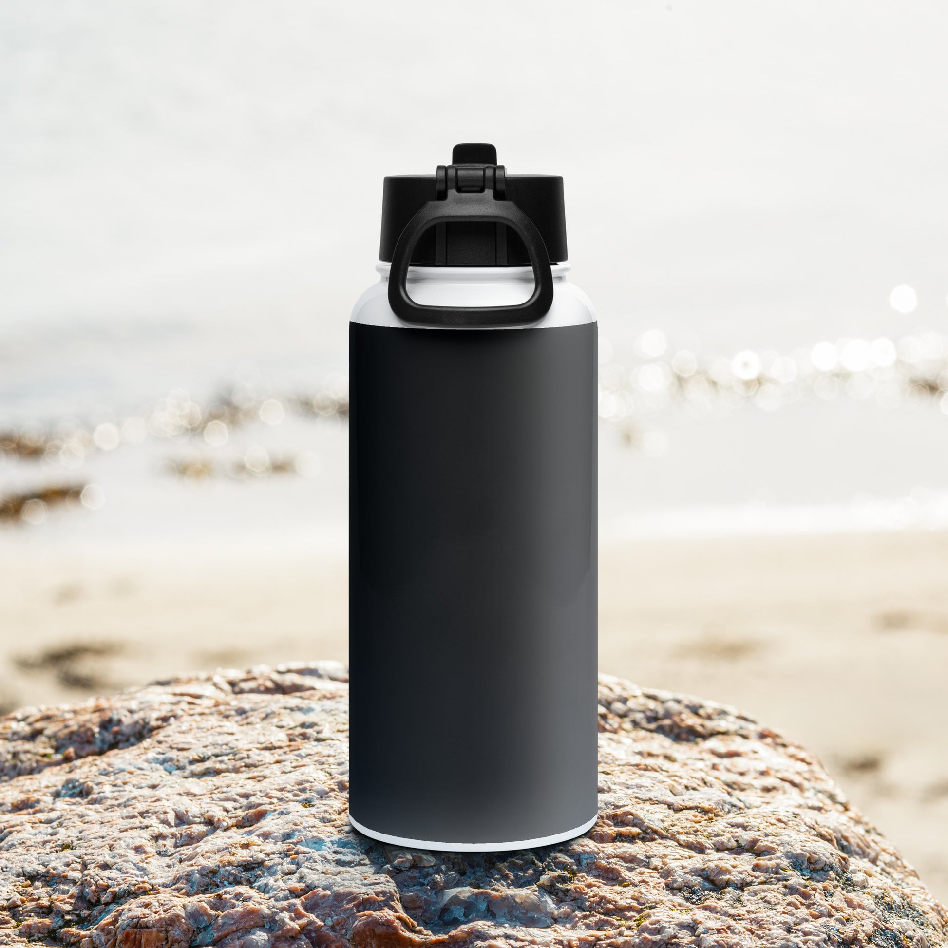 North-South Outdoor Logo Stainless Steel Water Bottle With a Straw Lid