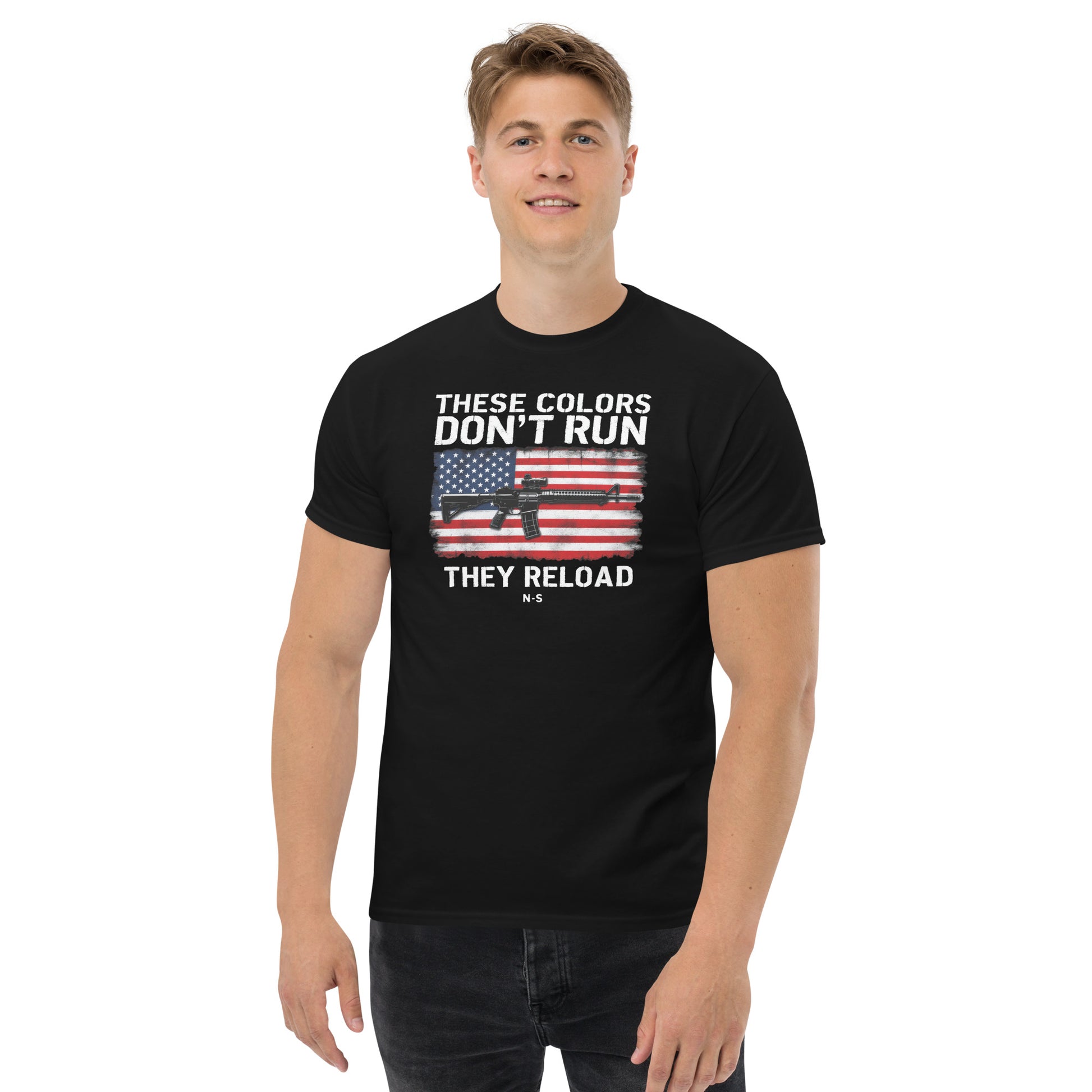 North-South Flag Colors Don't Run Classic Tee