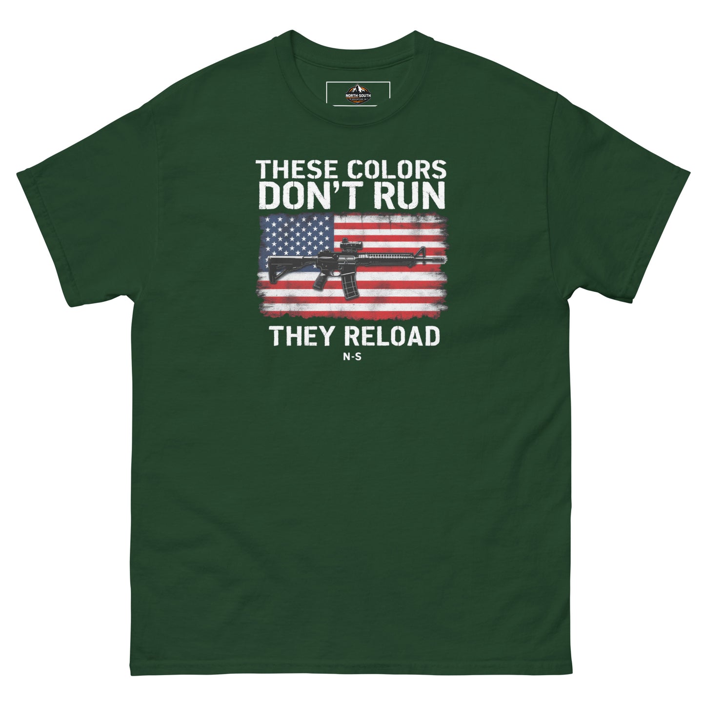 North-South Flag Colors Don't Run Classic Tee
