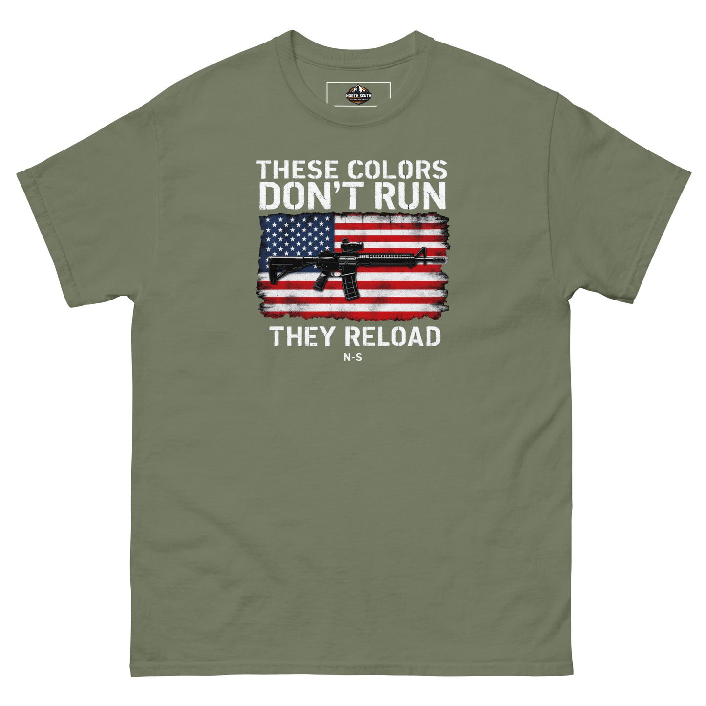North-South Flag Colors Don't Run Classic Tee