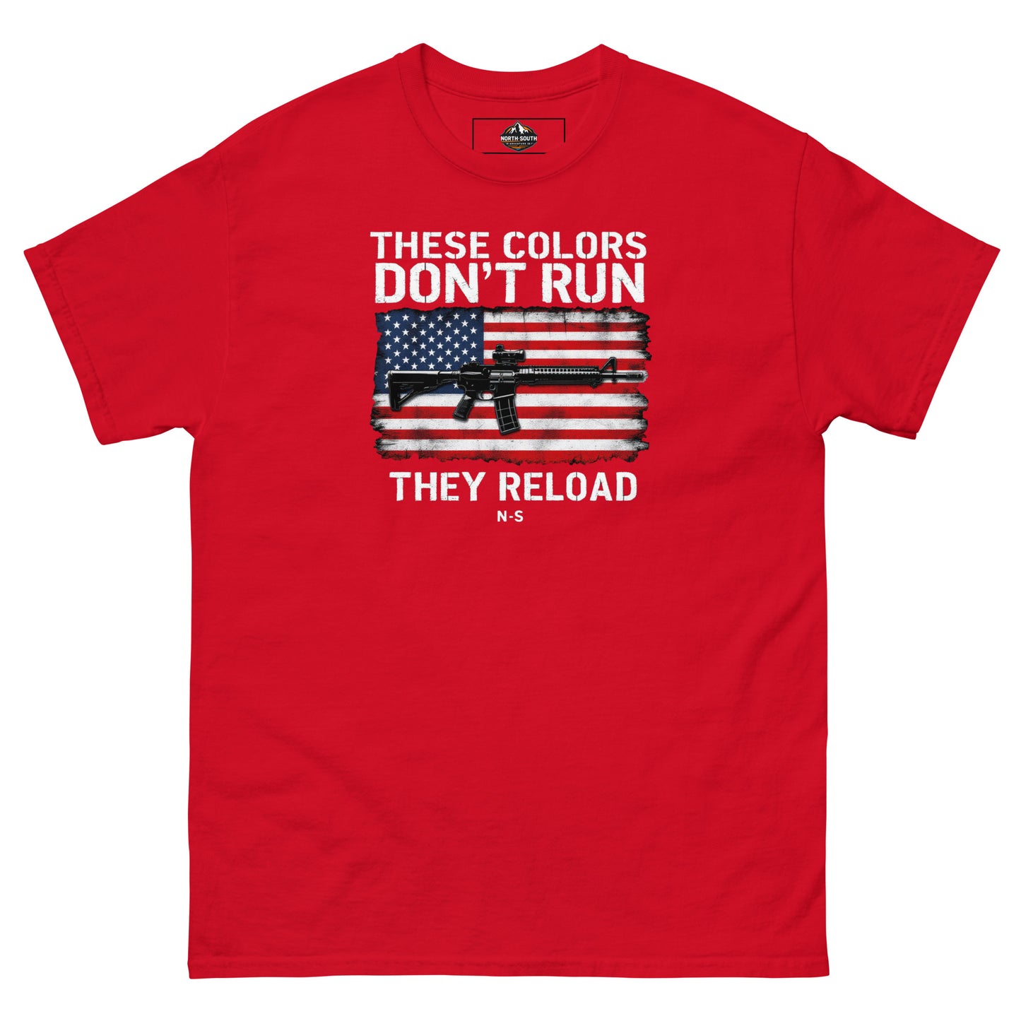 North-South Flag Colors Don't Run Classic Tee