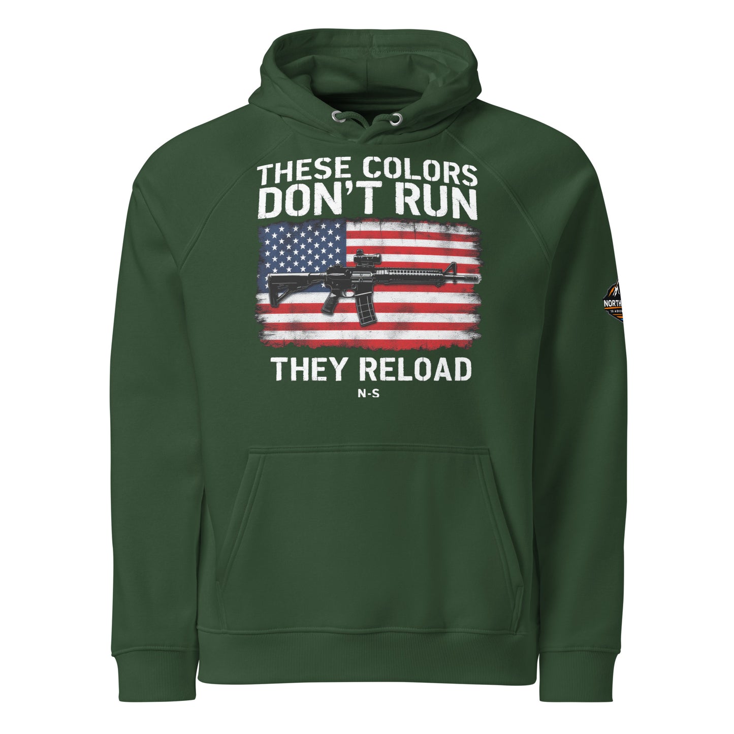 North-South Flag Colors Don't Run Hoodie