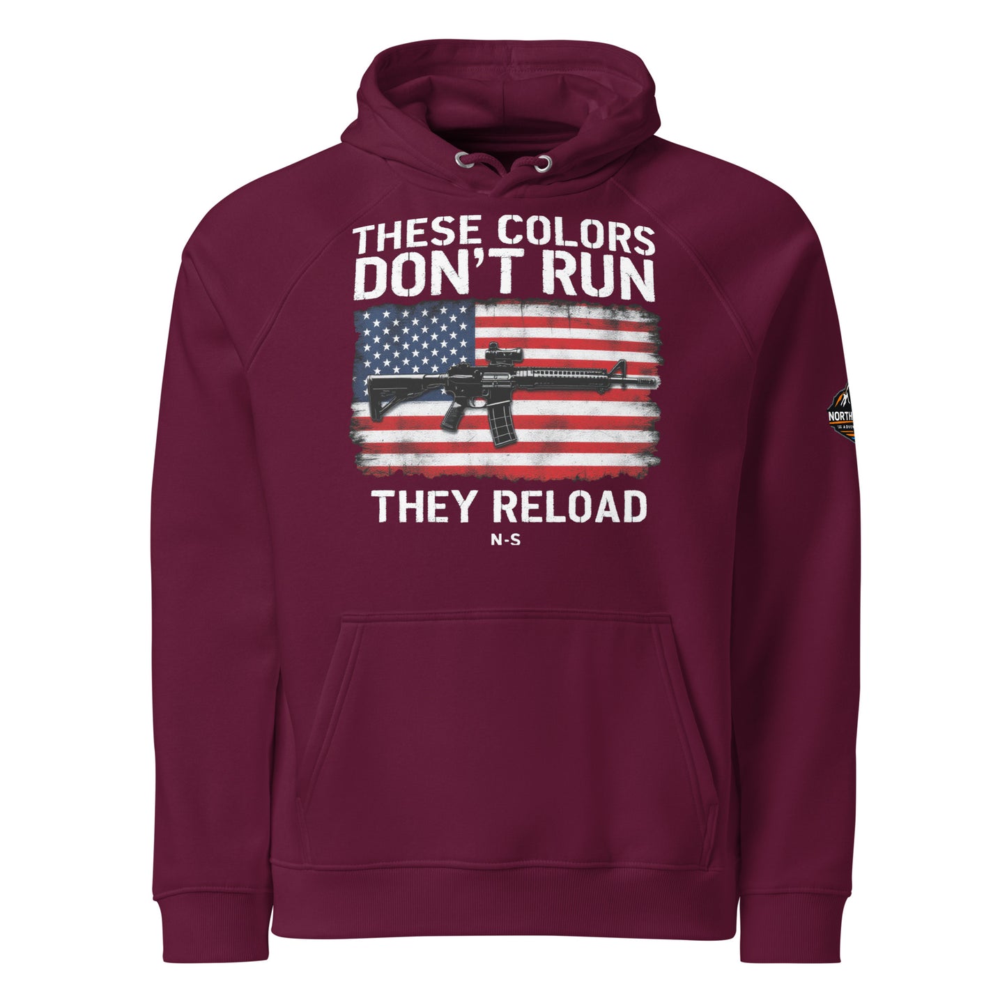 North-South Flag Colors Don't Run Hoodie