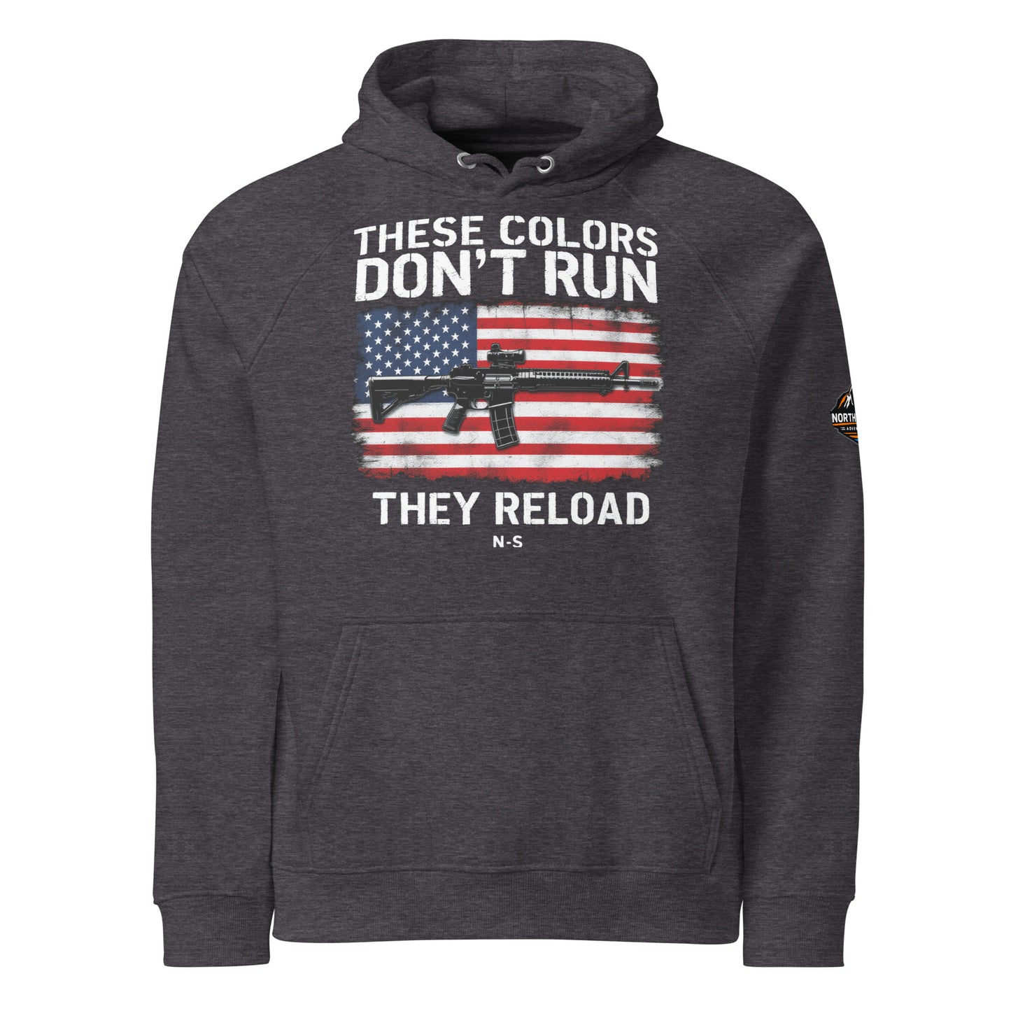 North-South Flag Colors Don't Run Hoodie