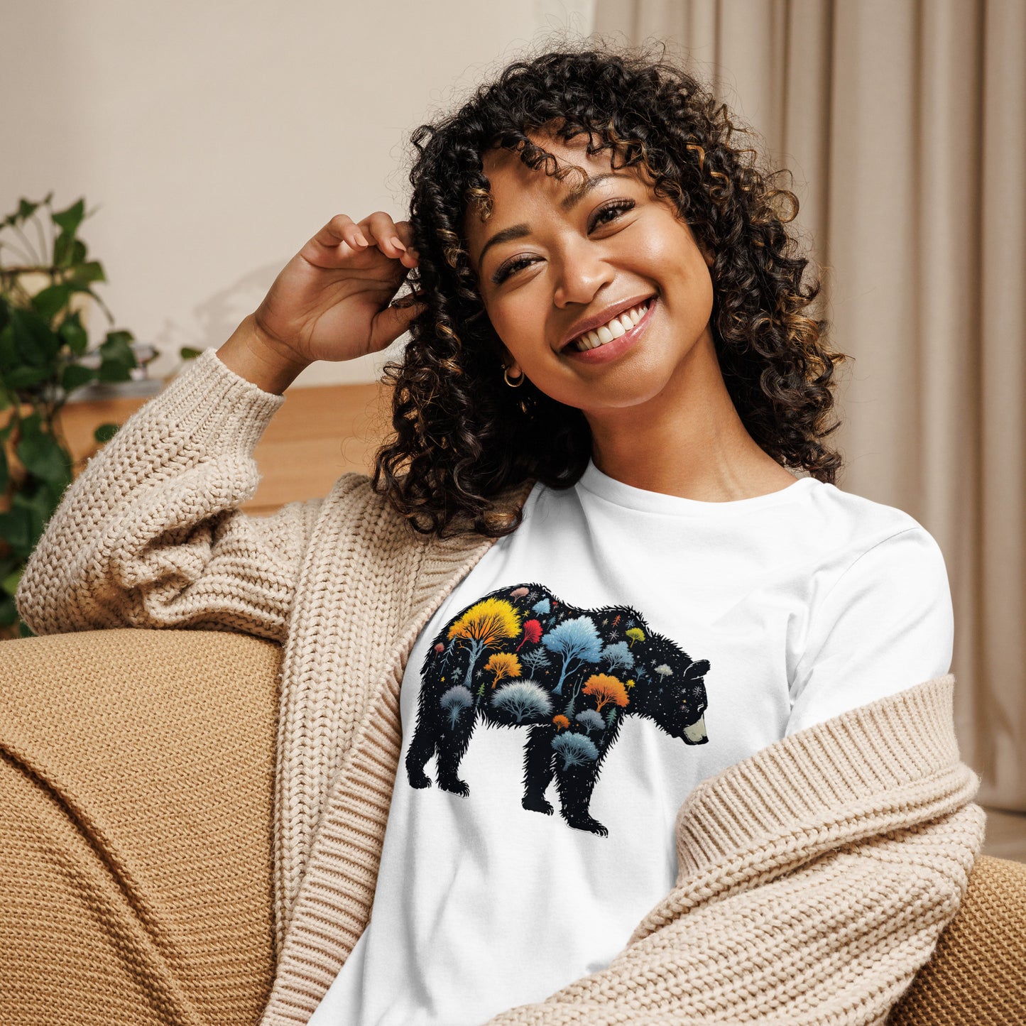 North-South Nature Bear Relaxed Women's Tee