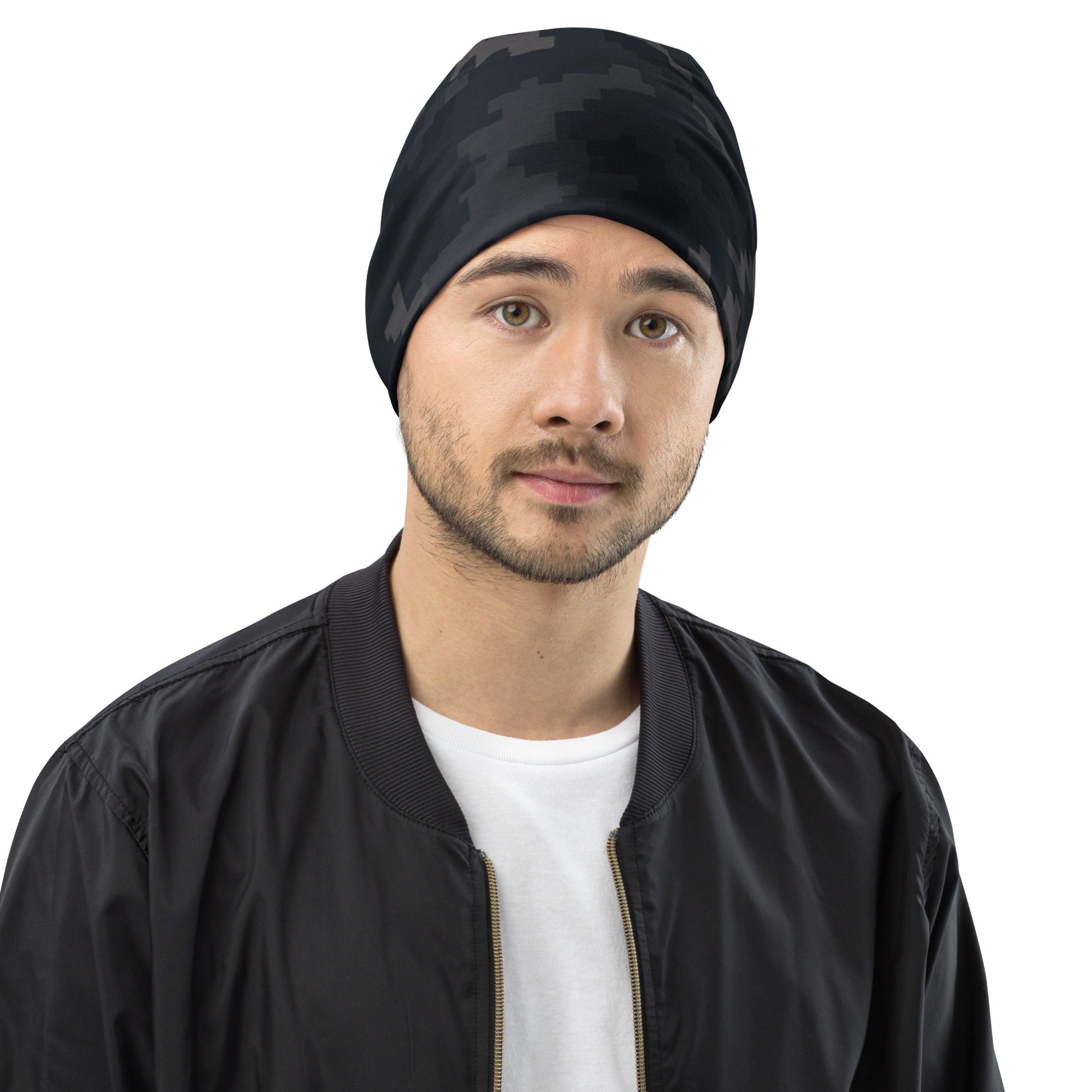 North-South Dark Pixel Camo Beenie