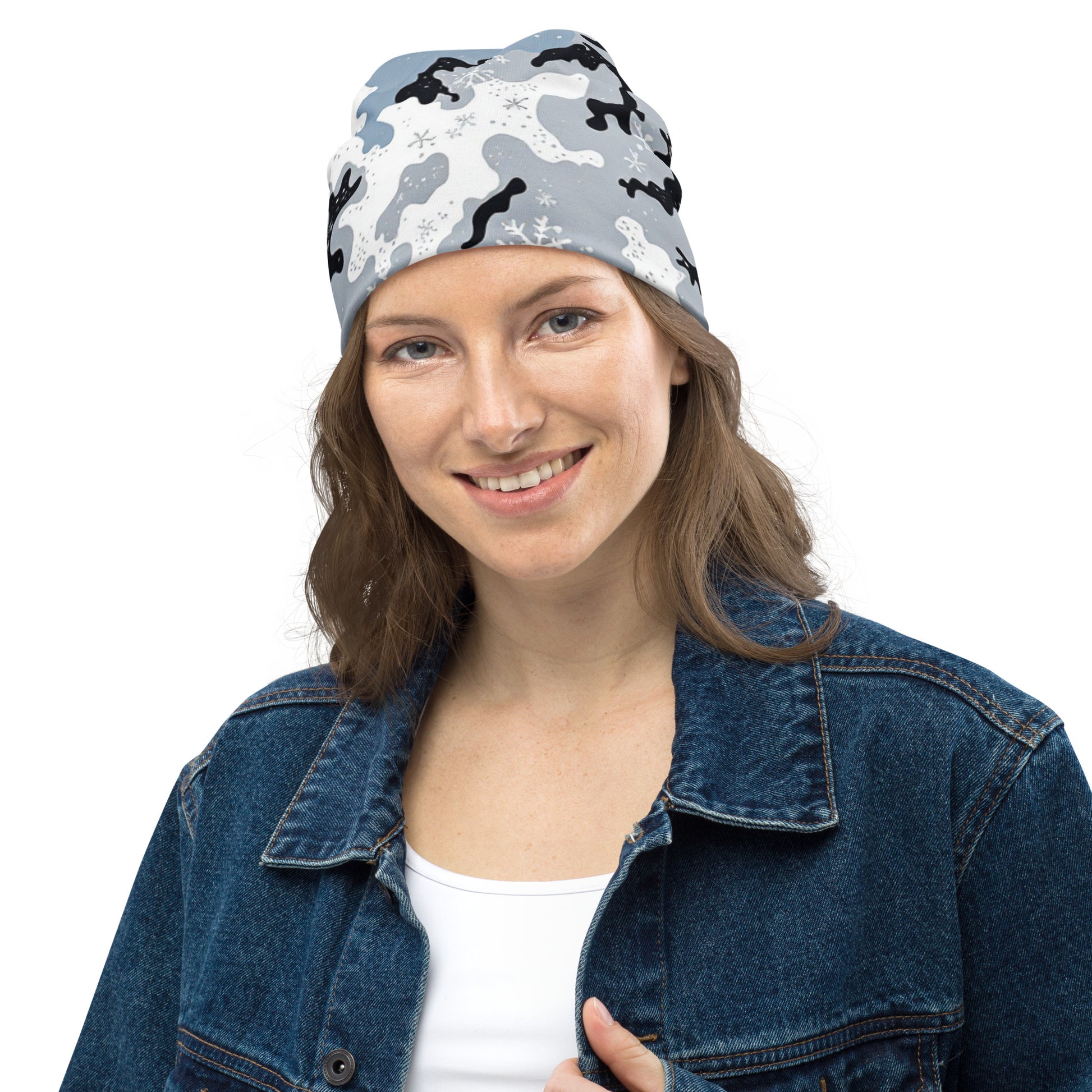 North-South Snow Camo Beenie