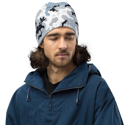 North-South Snow Camo Beenie