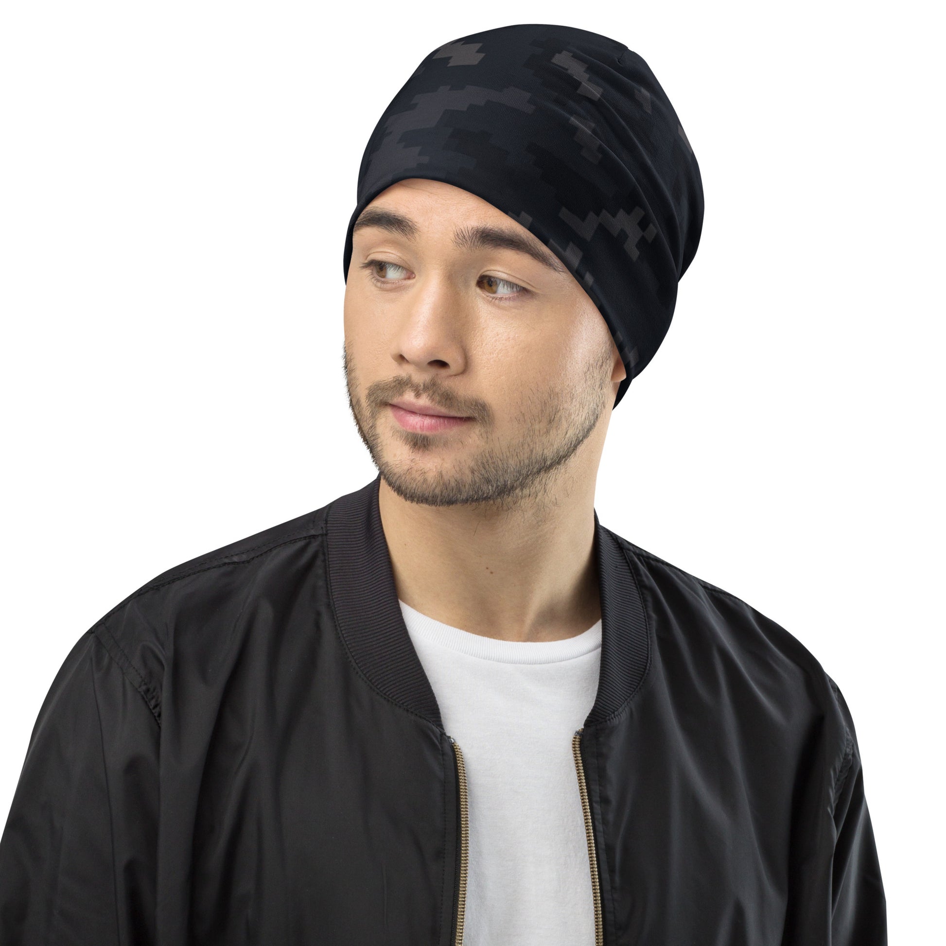 North-South Dark Pixel Camo Beenie