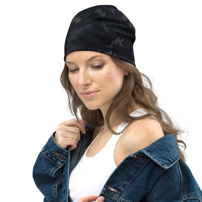 North-South Dark Pixel Camo Beenie