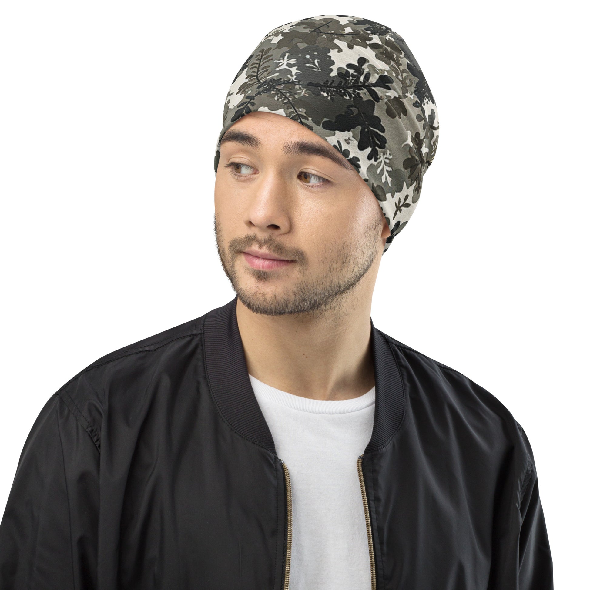 North-South Dark Leaf Camo Beenie