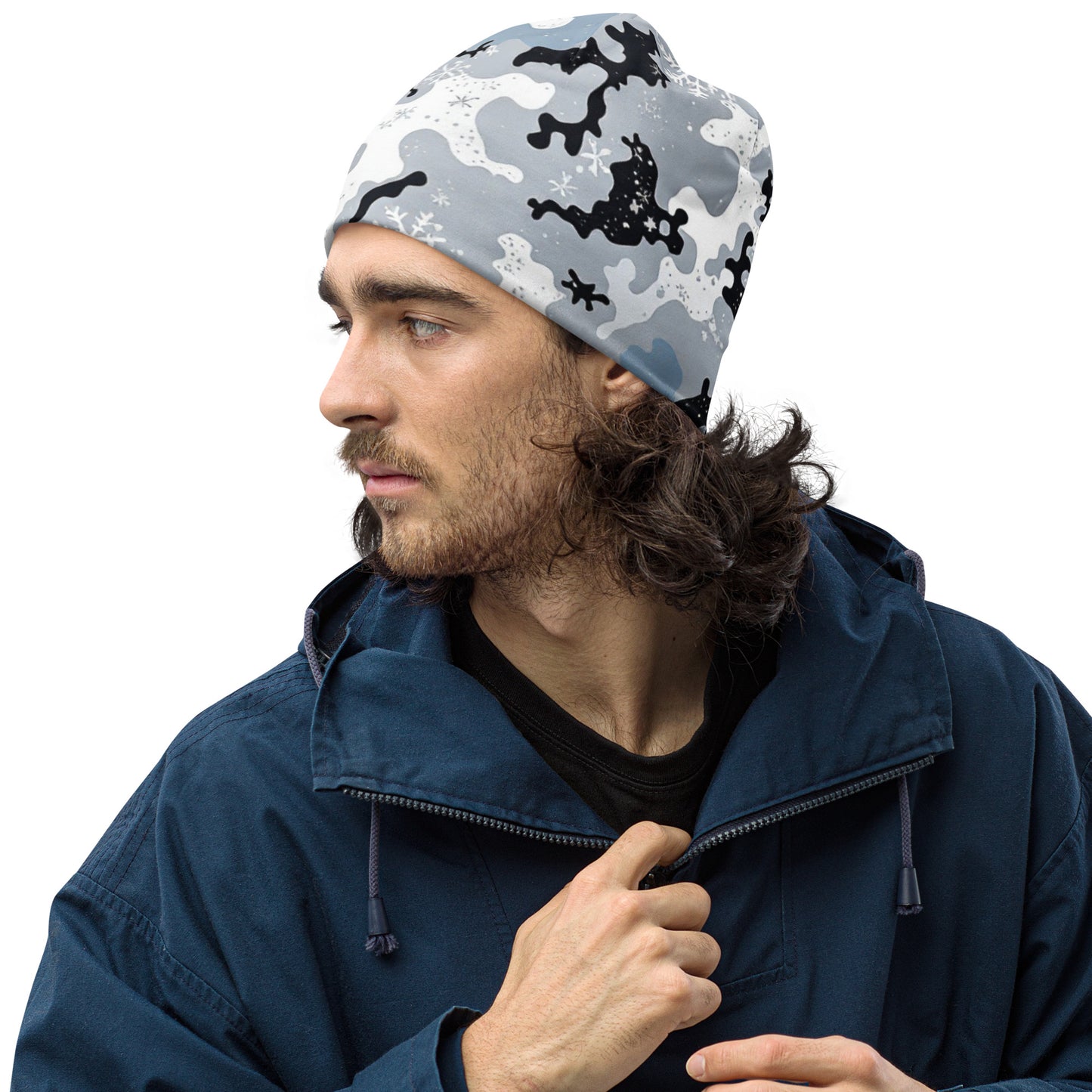 North-South Snow Camo Beenie