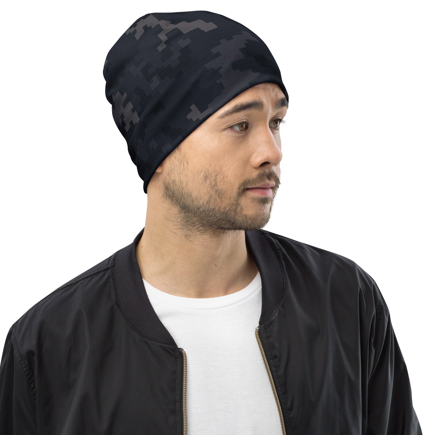 North-South Dark Pixel Camo Beenie