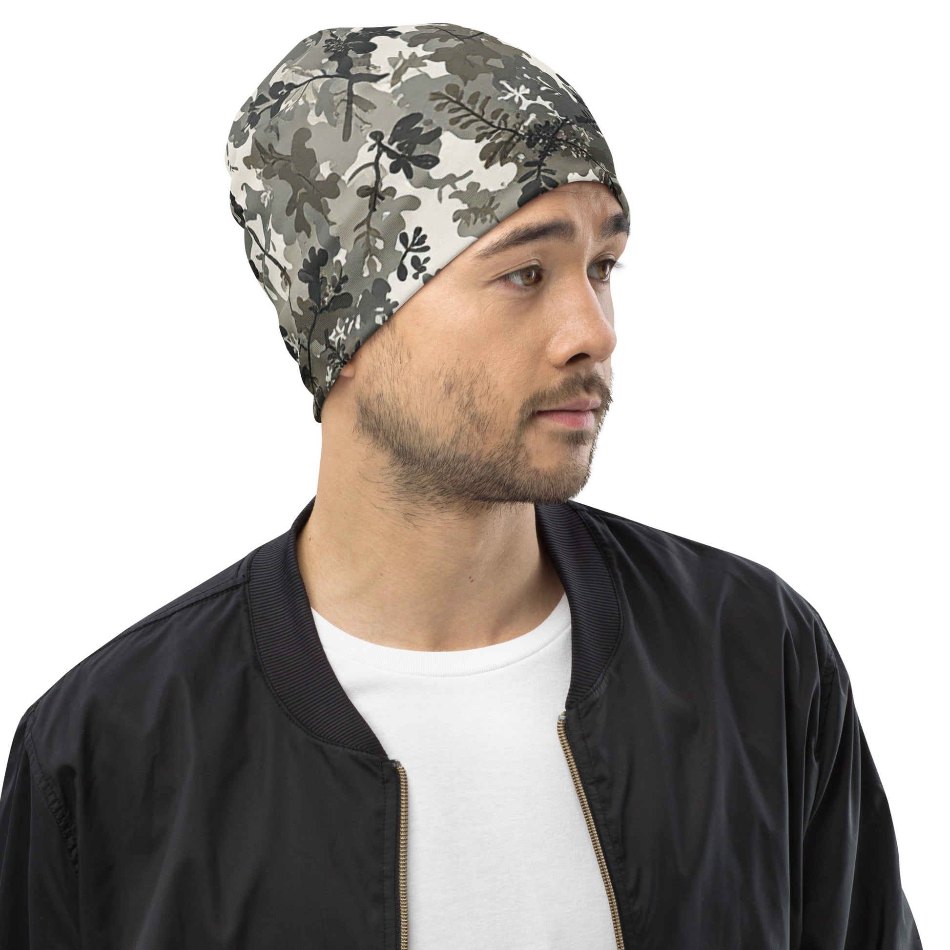 North-South Dark Leaf Camo Beenie