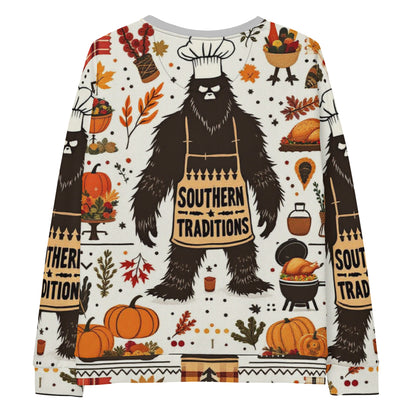 North-South, Southern Traditions Ugly Bigfoot Thanksgiving Sweatshirt