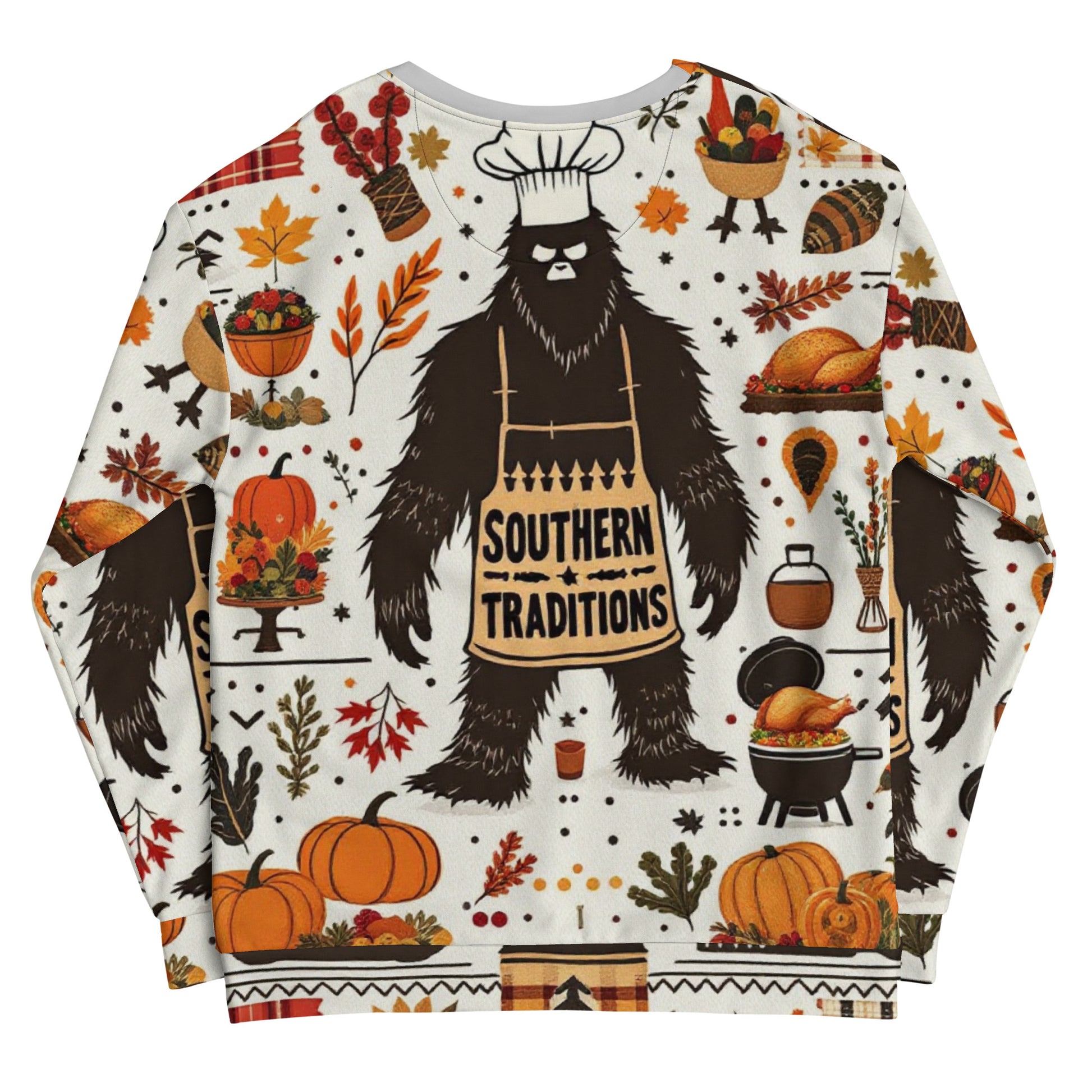 North-South, Southern Traditions Ugly Bigfoot Thanksgiving Sweatshirt