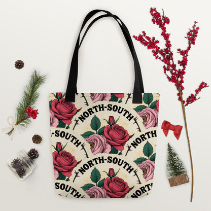 North-South Rose Tote Bag