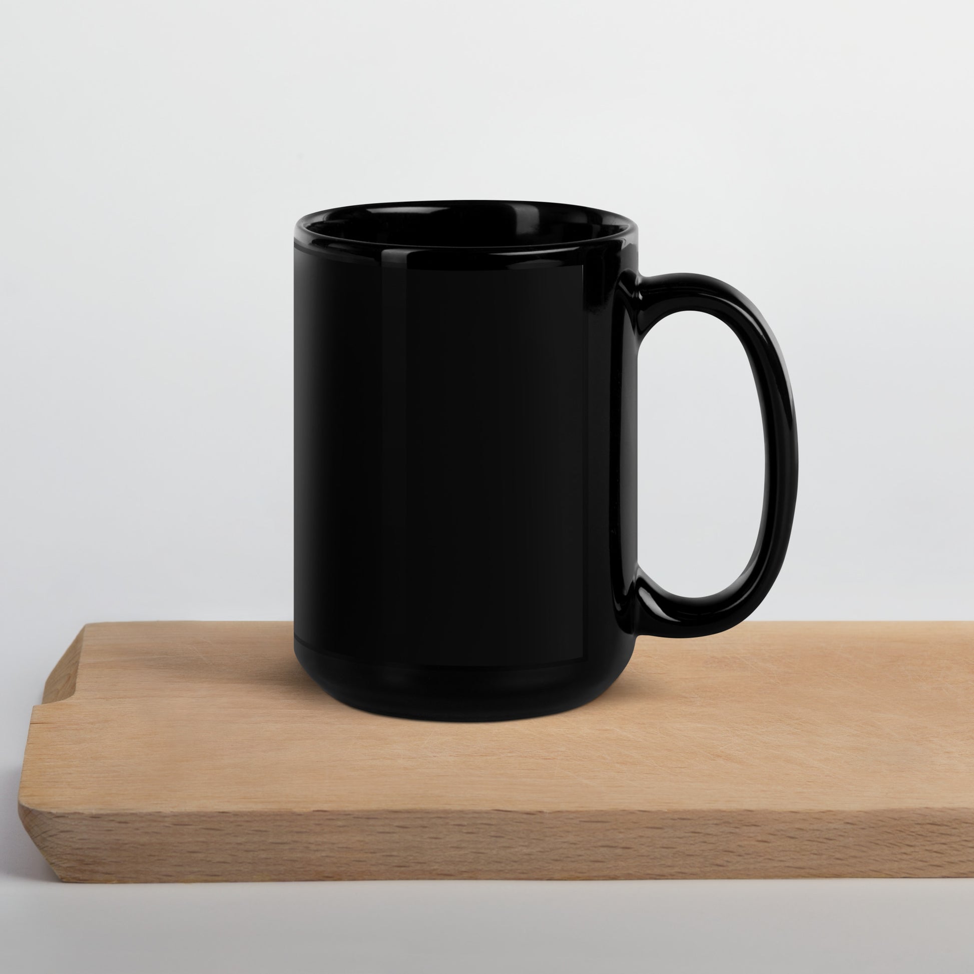 North -South Outdoor Black Glossy Mug