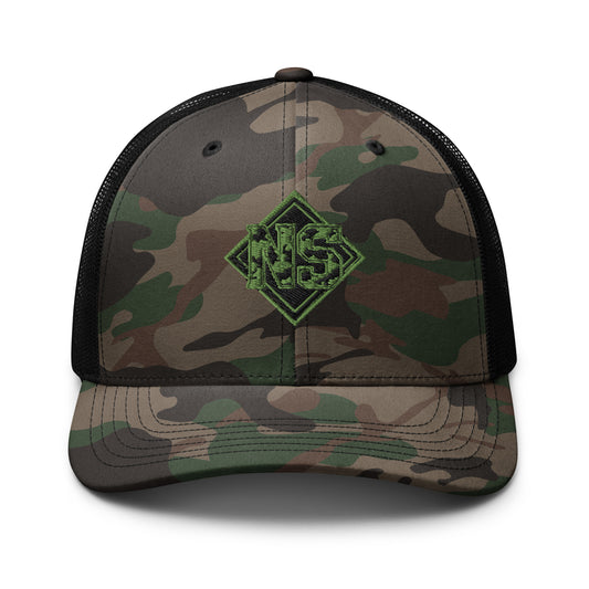 North-South Camo Shield Trucker Hat