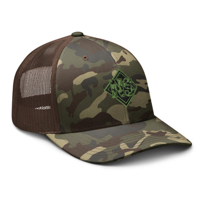 North-South Camo Shield Trucker Hat