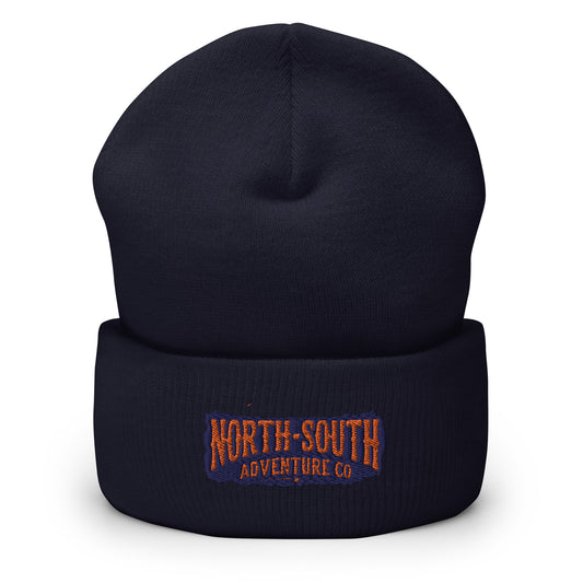 North-South Cuffed Embroidered NS Beanie, winter hat