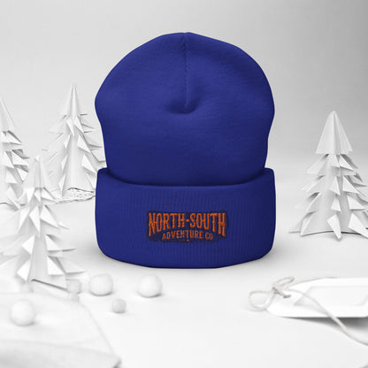 North-South Cuffed Embroidered NS Beanie, winter hat