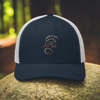 North-South Bigfoot Print Trucker Cap