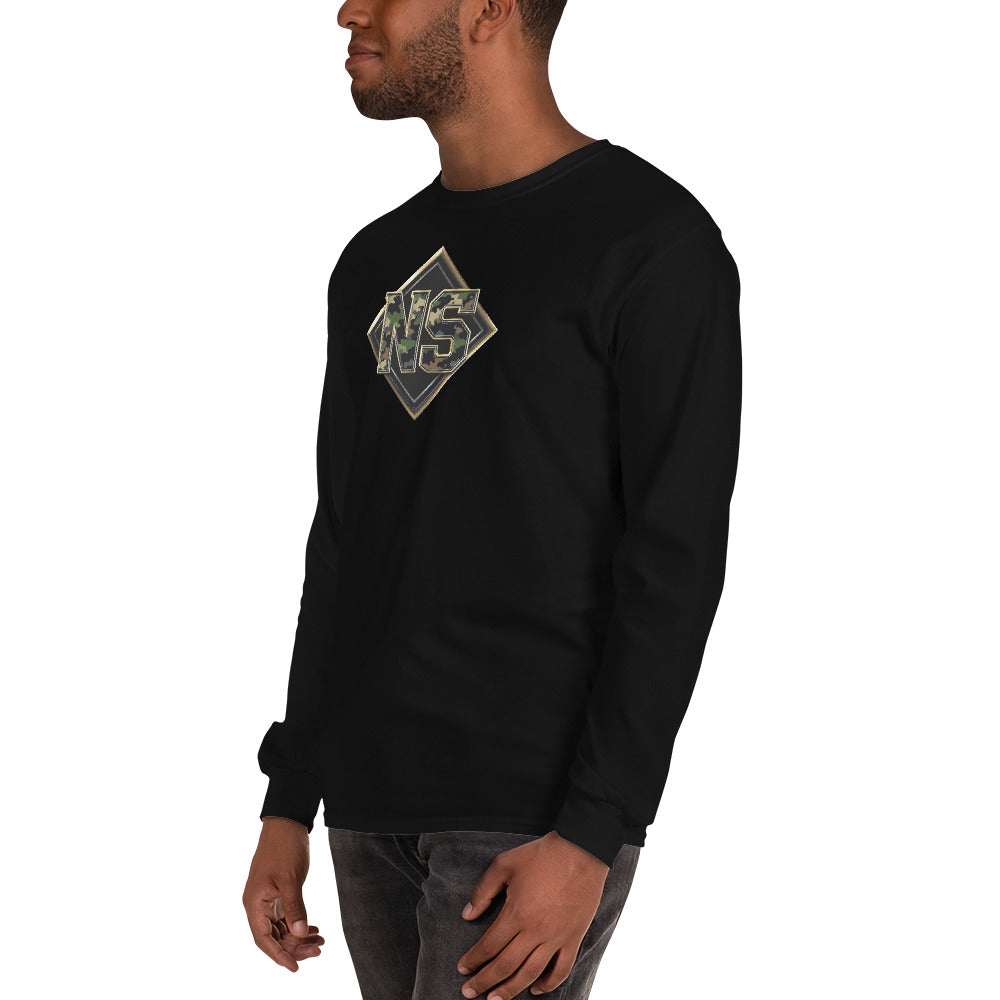 North-South Gold Camo Shield Long Sleeve Shirt