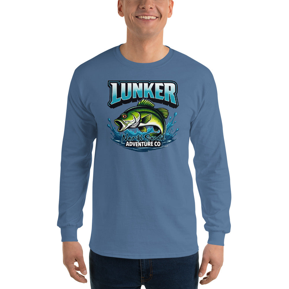 North-South Lunker Bass Fishing Long Sleeve Shirt