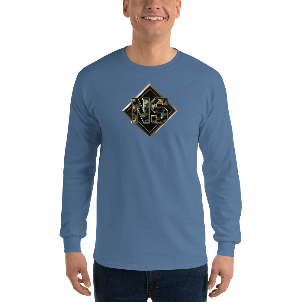 North-South Gold Camo Shield Long Sleeve Shirt