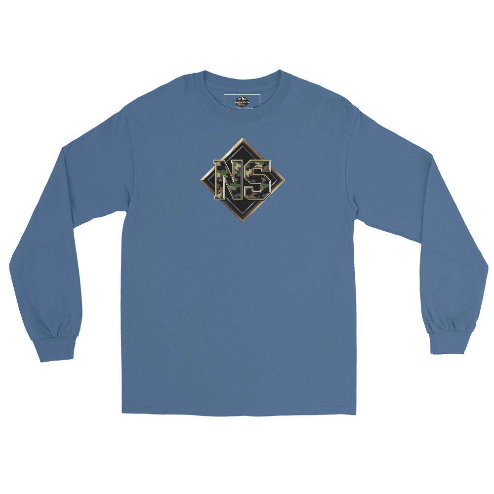 North-South Gold Camo Shield Long Sleeve Shirt