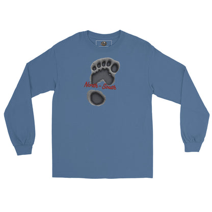 North-South Bigfoot Print Long Sleeve Tee