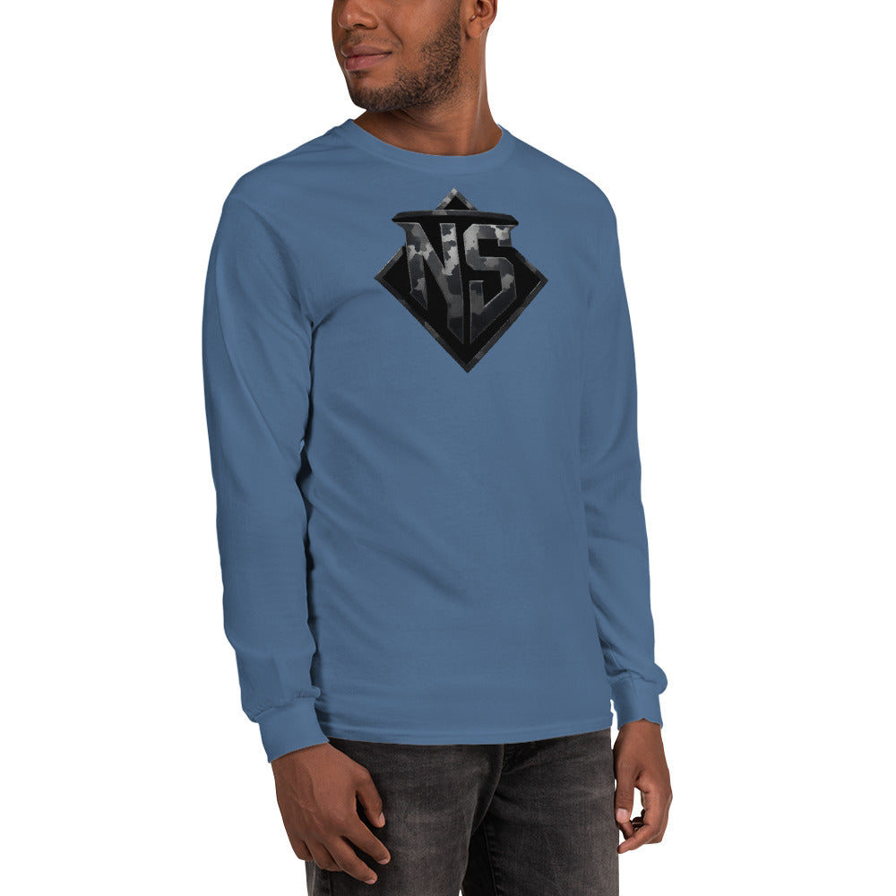  North-South Gray Camo Shield Long Sleeve Shirt