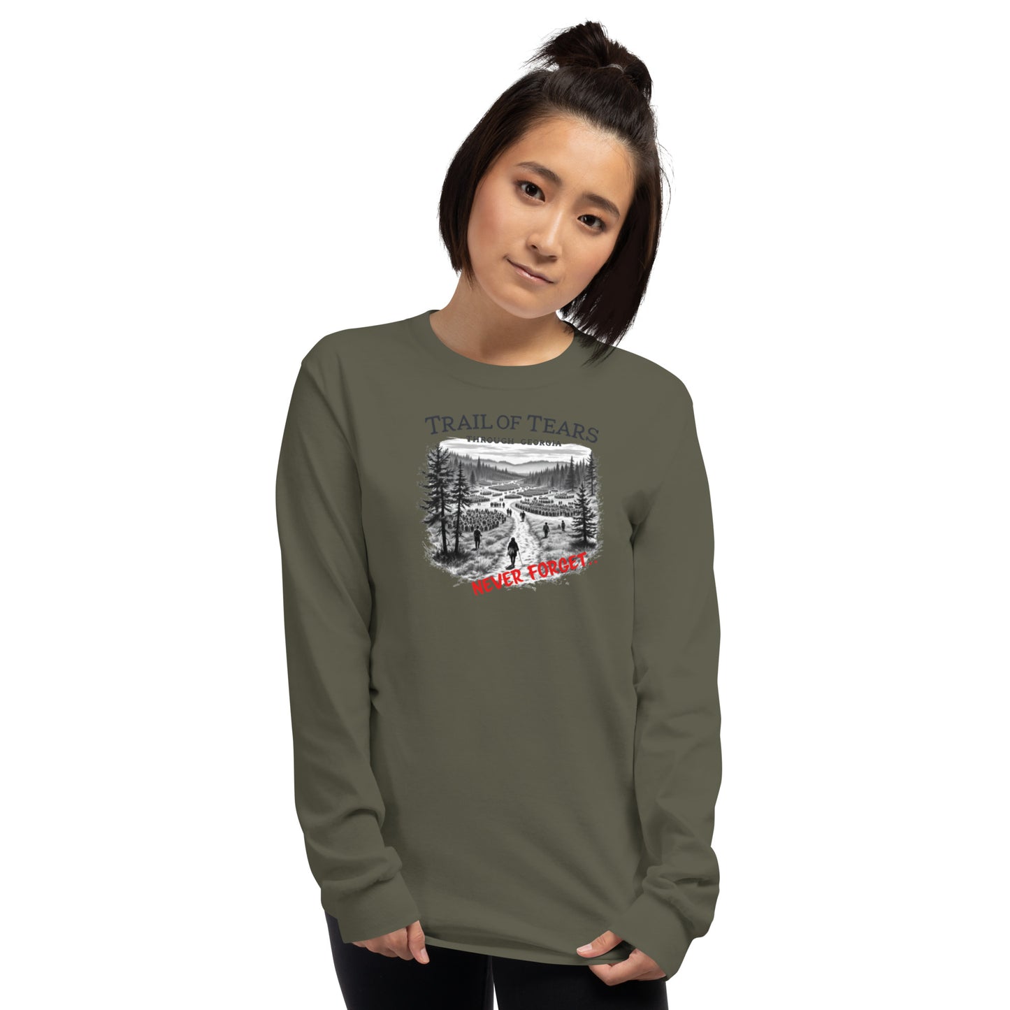 North-South Georgia Trail of Tears Long Sleeve Shirt