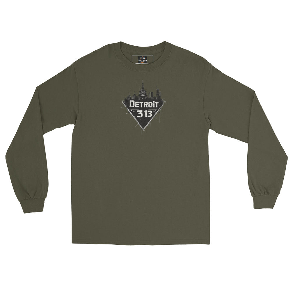 North-South Detroit 313 Long Sleeve Shirt