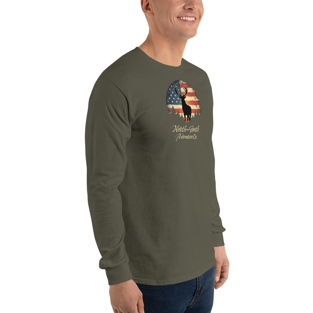 NSO Rugged Flag Buck Long Sleeve Shirt