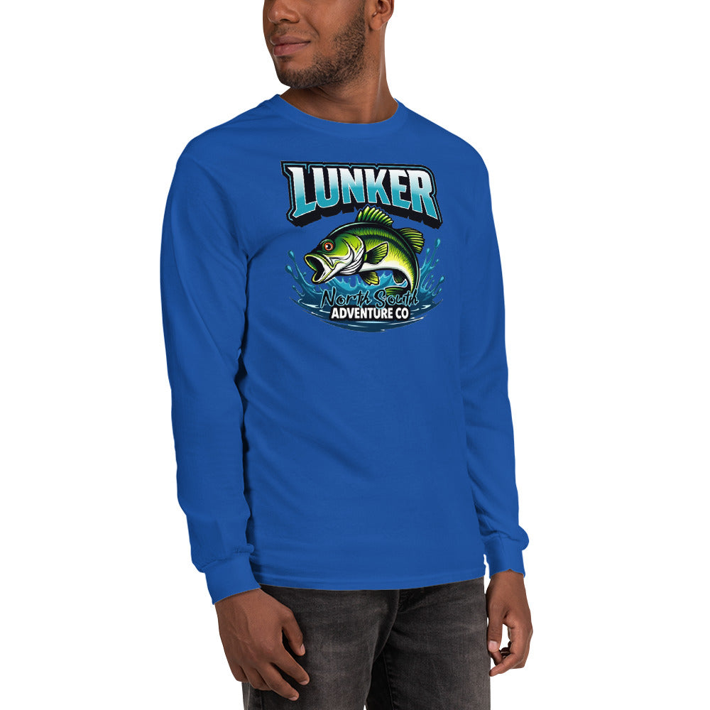 North-South Lunker Bass Fishing Long Sleeve Shirt