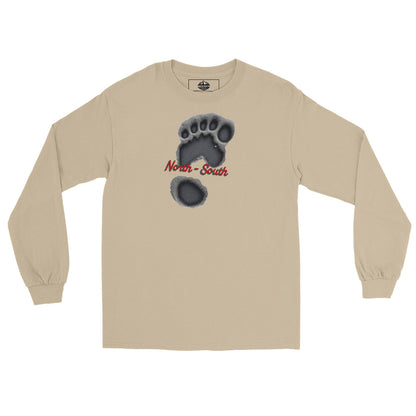 North-South Bigfoot Print Long Sleeve Tee