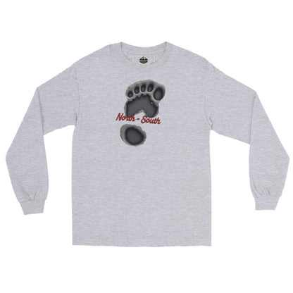 North-South Bigfoot Print Long Sleeve Tee