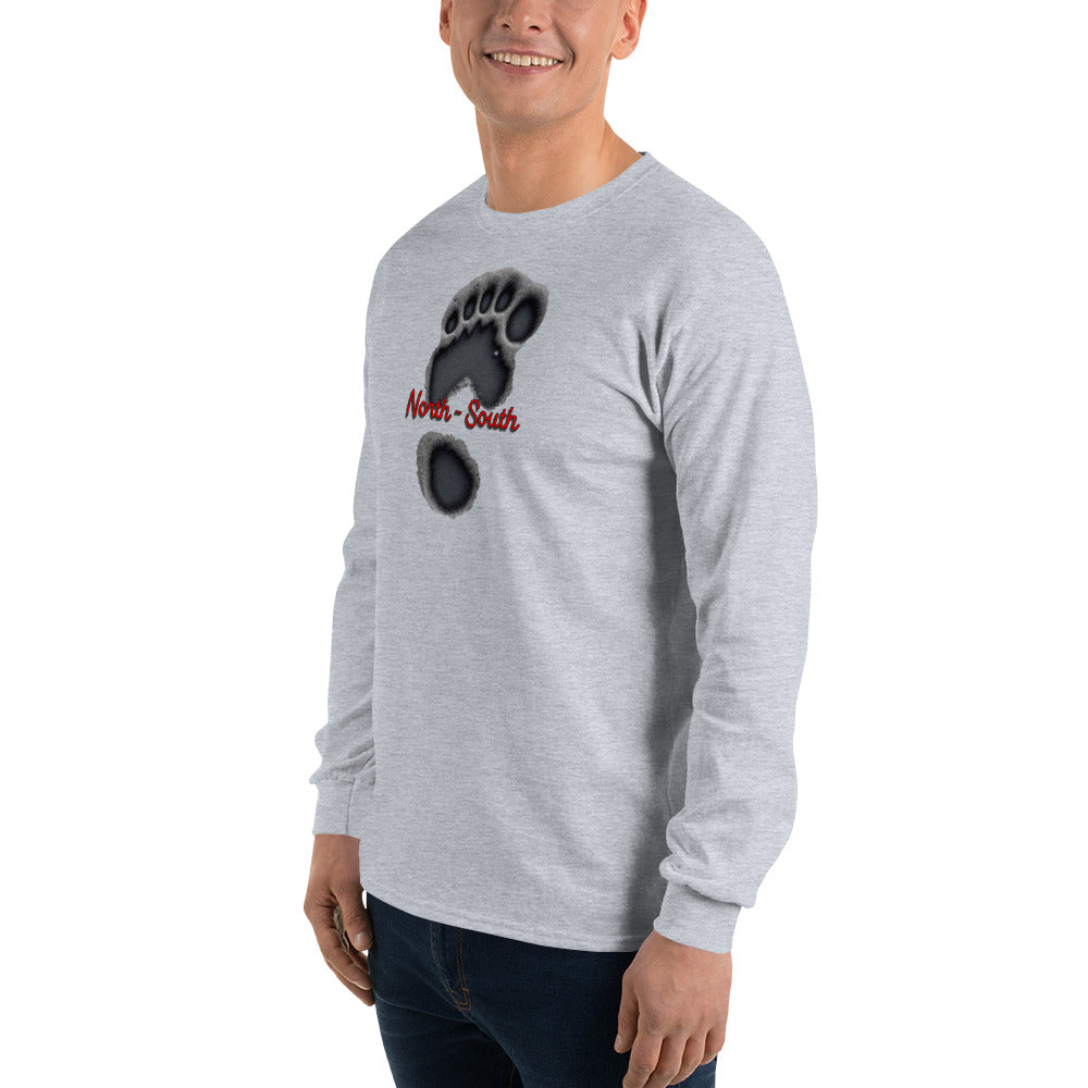 North-South Bigfoot Print Long Sleeve Tee